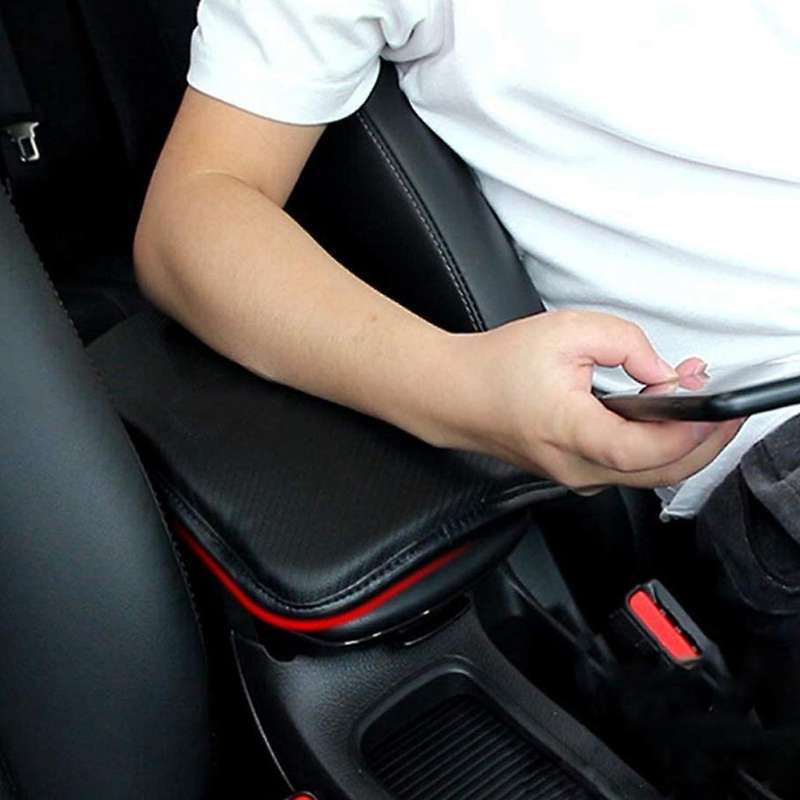 Car Center Console Pad PU Car Armrest Seat Cover Protective Cover Universal Car Interior Accessories