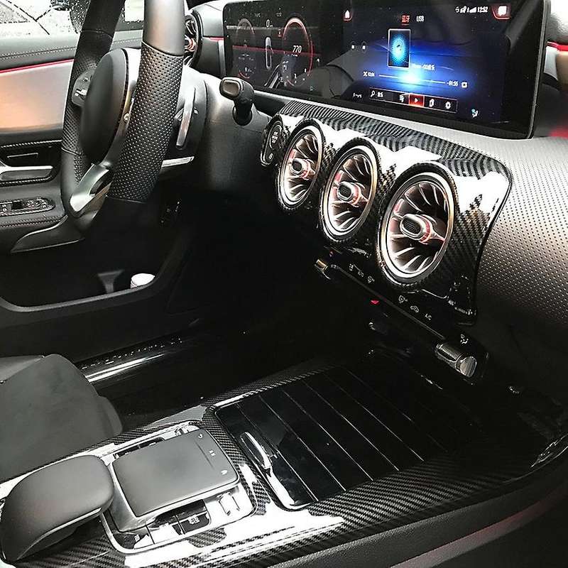 Car Center Console Panel Protection Frame + Side Cover Trim for W177 CLA C118 2019 2020