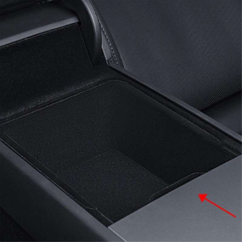 Car Center Console Rear Storage Box for 2024 Organizer BOX Car Flocked Interior Accessories
