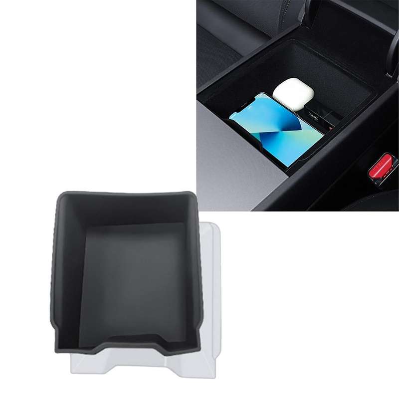 Car Center Console Rear Storage Box for Model 3 2024 Organizer BOX Car Silica Gel Interior Accessori