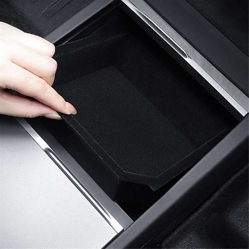 Car Center Console Rear Storage Box for Model 3 2024 Organizer BOX Car Silica Gel Interior Accessori