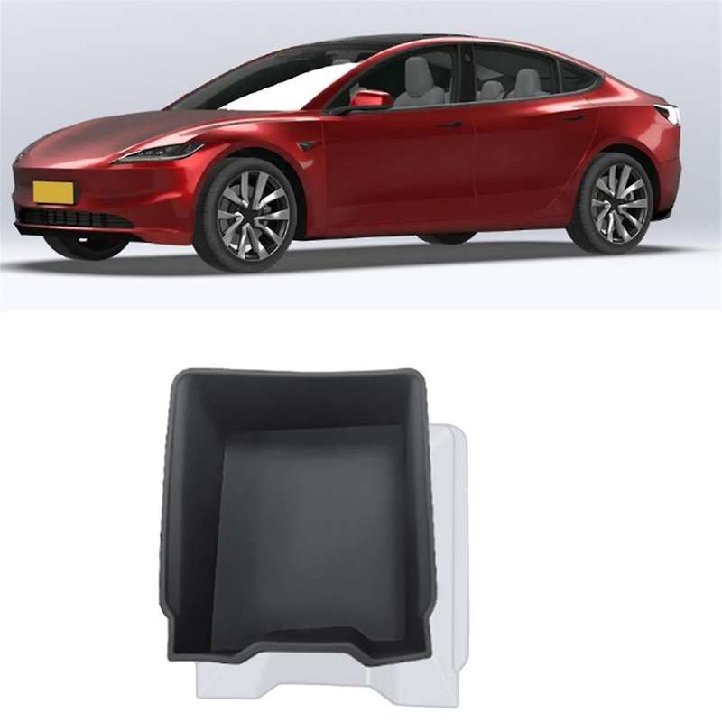 Car Center Console Rear Storage Box for Model 3 2024 Organizer BOX Car Silica Gel Interior Accessori