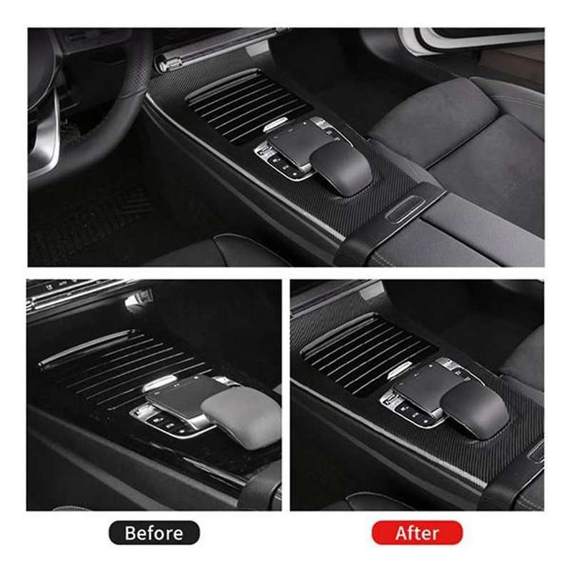 Car Center Console Protection Frame Trim Cover for A CLA Class W177 2019+ Gear Shift Panel Frame