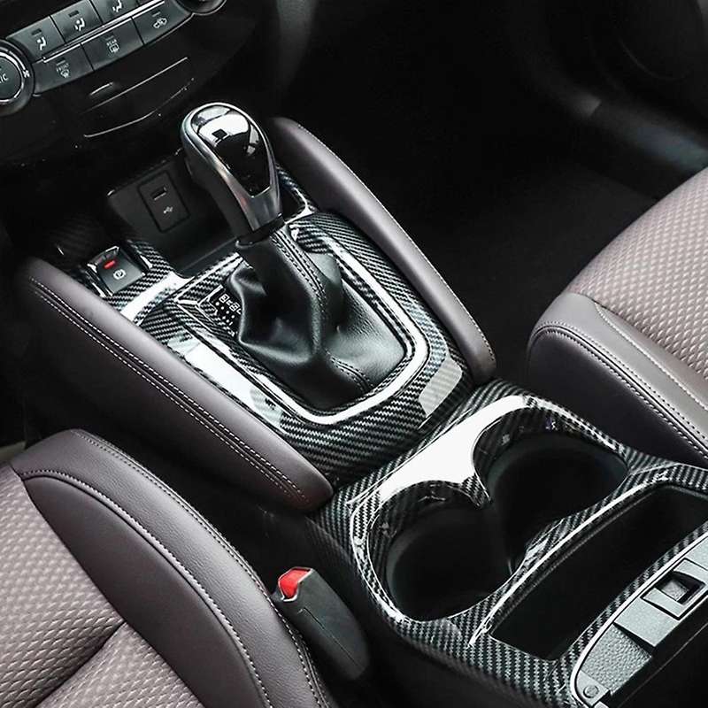 Car Center Console Shift Panel Cover Water Cup Holder Trim Decoration for J11 2016-2019