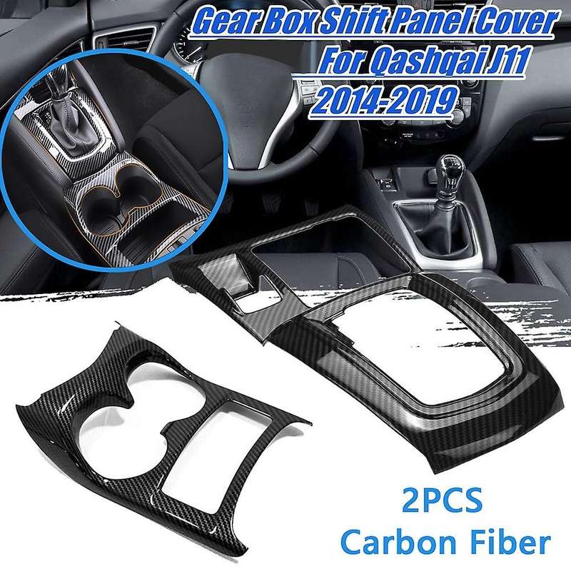 Car Center Console Shift Panel Cover Water Cup Holder Trim Decoration for J11 2016-2019