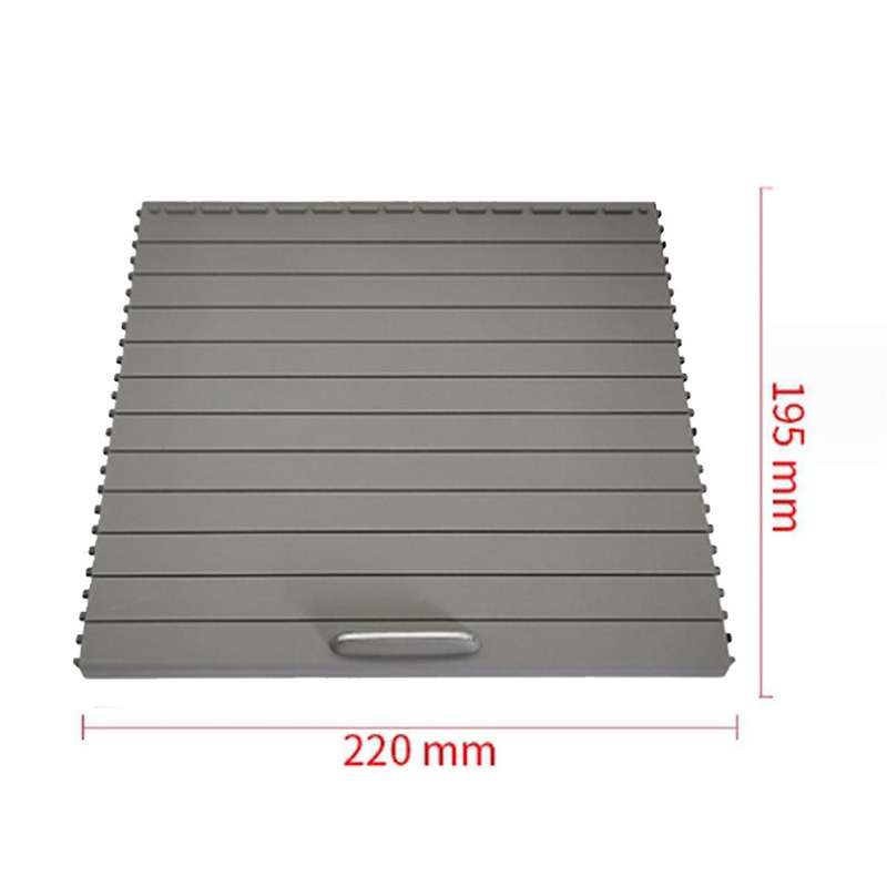 Car Center Console Shutters Cup Holder Slide Roller Blind Cover for Ml Gls Class W166 W292 Grey