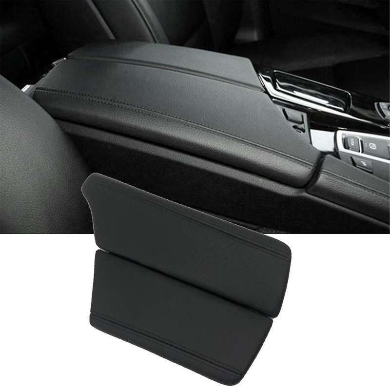 Car Center Console Storage Case Armrest Box Cover Trim for 5 Series F10 F11 2010-2017 Rhd Creamy Whi