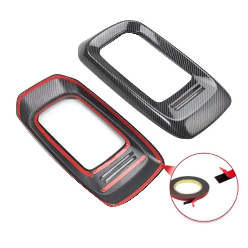 Car Center Console Water Cup Holder Cover Trim Stickers for ID.4 ID.4 2021-2023 Carbon Fiber Car Int