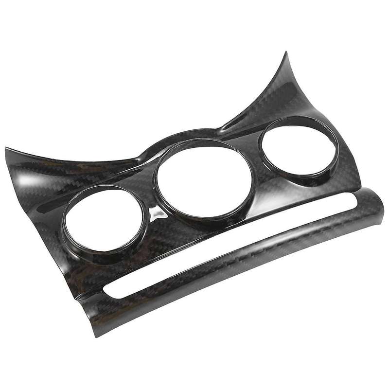 Car Center Console Trim Cover Dashboad Air Conditioning Knob Panel for F55 F56 Carbon Fiber