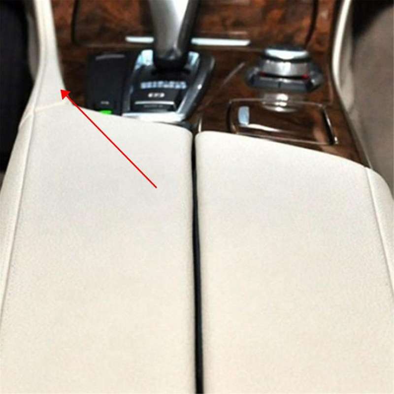 Car Center Console Storage Trim Strip Armrest Box Cover Trim for 5 Series F10 F11 F18 2010-2017 Blac