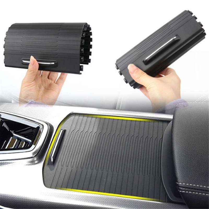Car Center Console Water Cup Holder Curtain for Koleos 2016-2019 Drink Holder Slide Roller Blind
