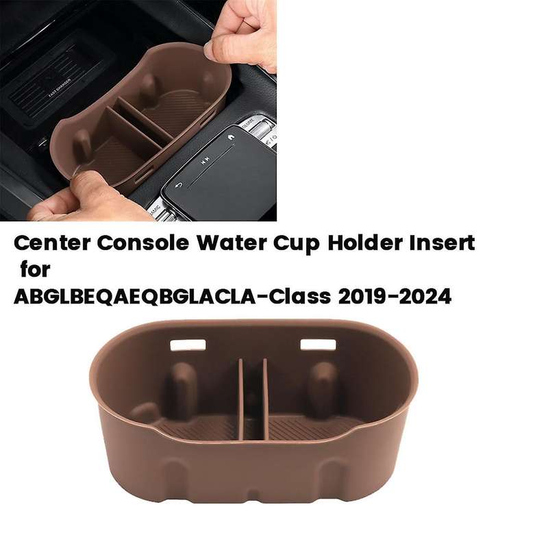 Car Center Console Water Cup Holder for A/BGLB/EQA/EQB/GLA//CLA-Class 2019-2024+ Insert Drink Holder