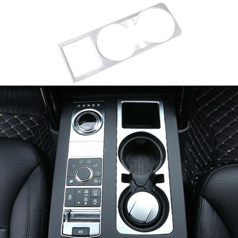 Car Center Console Water Cup Holder Panel Decoration Cover Trim for 5 2017-2020