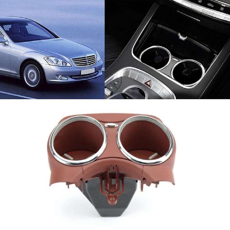 Car Center Console Water Cup Red Brown for - C219 06-11 Dual Cup Holder Bracket A2196800414