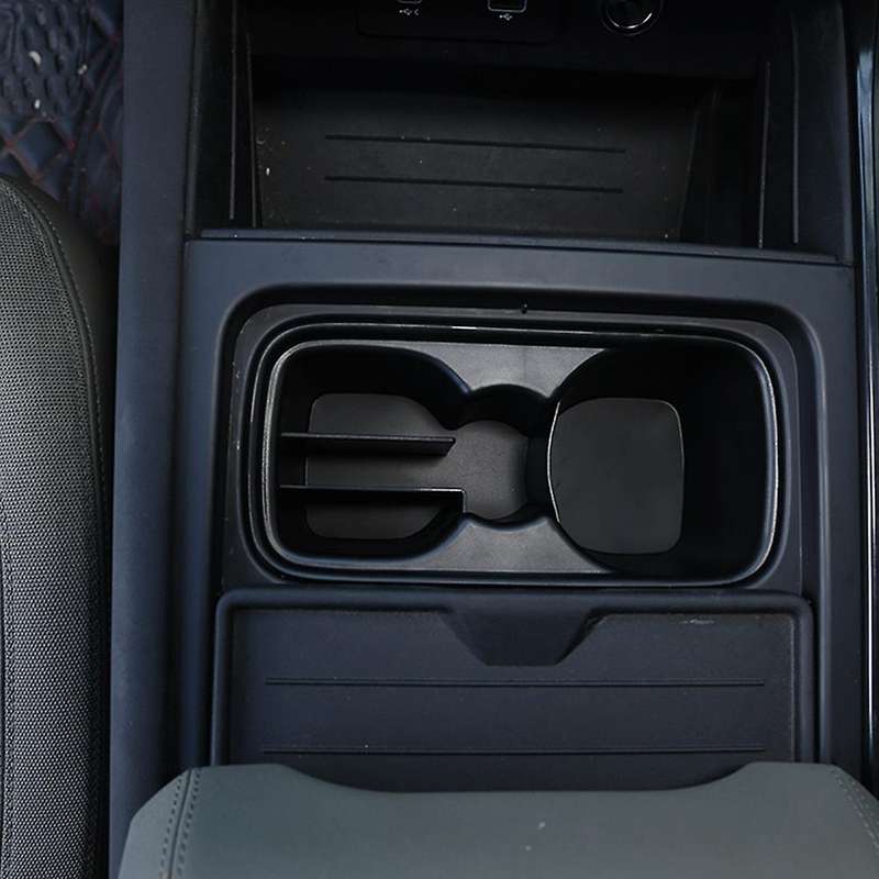 Car Center Console Water Cup Partition Multi-Function Storage Box for Land 90 110 2020-2022