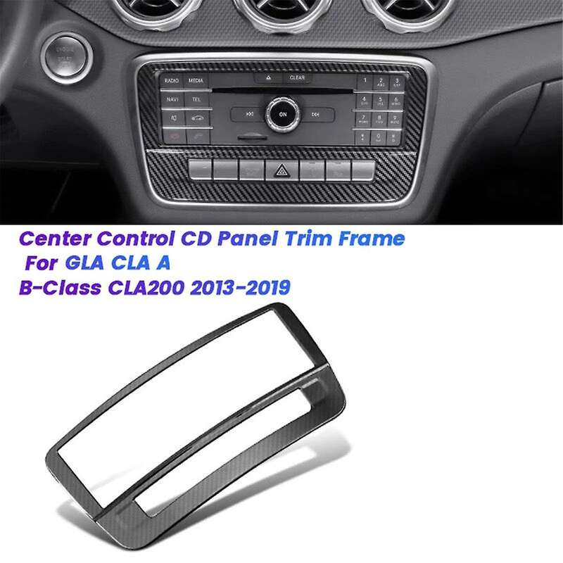 Car Center Control CD Panel Trim Sticker for GLA CLA -Class CLA200 13-19 7 Button Adjust Decor Frame