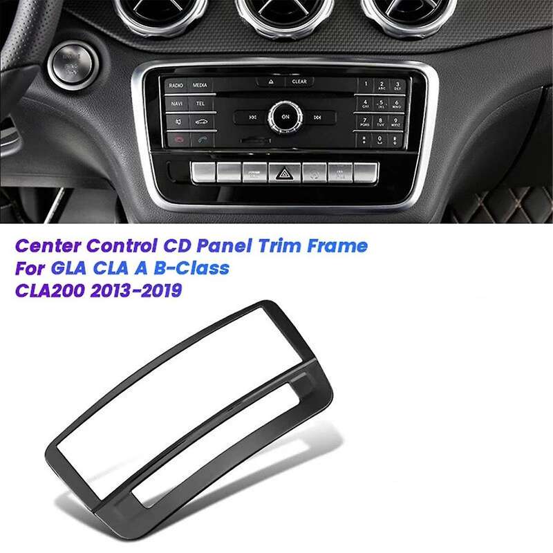 Car Center Control CD Panel Trim Sticker for GLA CLA -Class CLA200 13-19 7 Button Adjust Decor Frame