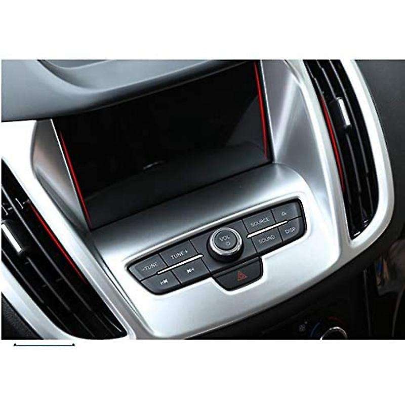 Car Center Control Console Cover Trim Air Condition Vent Cover for Kuga Escape 2017 2018 Chrome