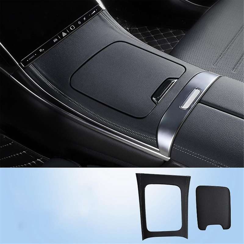 Car Center Control Panel Trim Cover for C-Class W206 C260 C220 C200 2022-24 Gear Shift PU Pad Protec