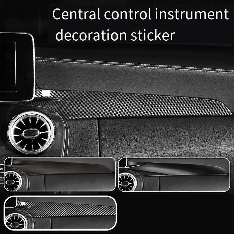 Car Center Control Panel Dashboard Strips Trim for C-class W205 C180 C200 X253 Glc260 2015-2022 Oak