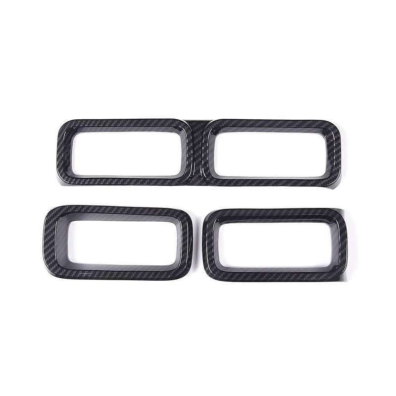 Car Center Control Outlet Frame Cover Trim Sticker for 2022 2023 Accessories - Abs Carbon Fiber