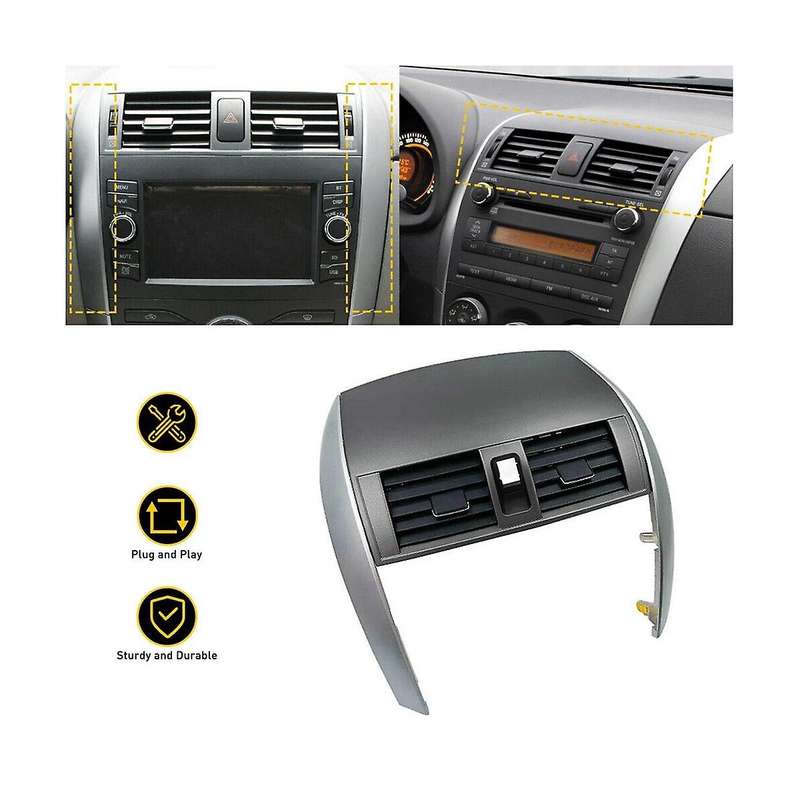Car Center Dash A/c Outlet Panel with Strip Trim for 2009-2013