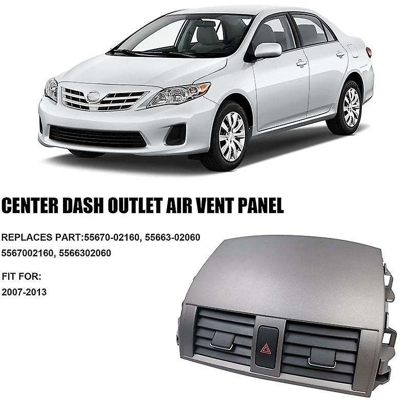 Car Center Dash A/c Outlet Panel with Emergency Switch for 2008-2013 55670-02160 55663-02060
