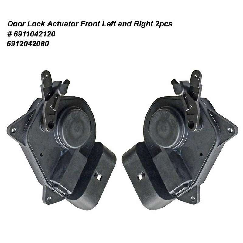 Car Center Door Lock Door Closer Power Door Lock Actuator Front Left + Front Right for 6911042120 6