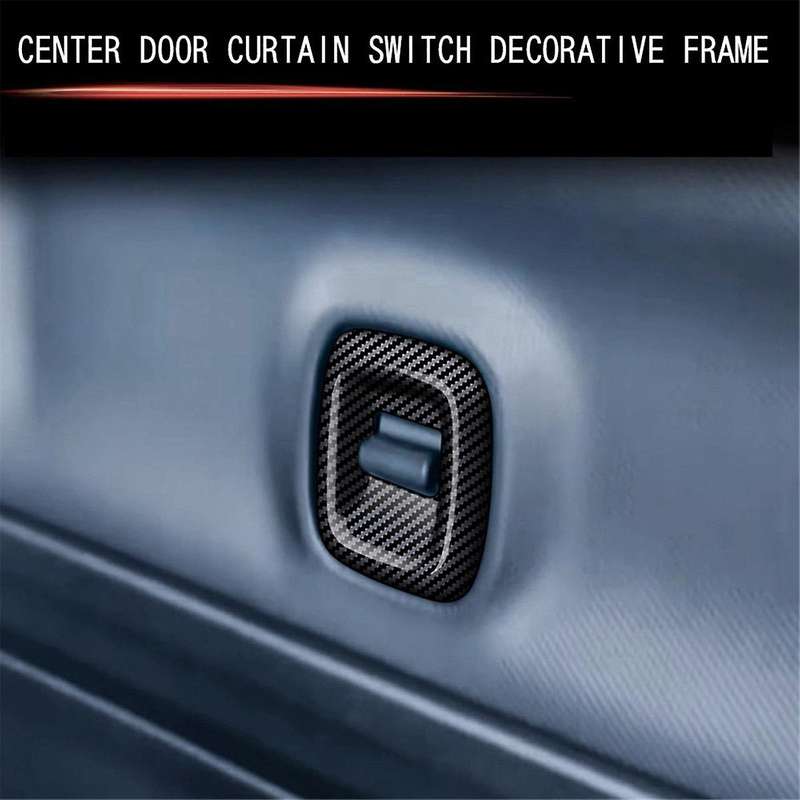 Car Center Door Curtain Switch Trim Frame Sticker for SPACIA Custom MK04 2017-2024 Car Accessories C