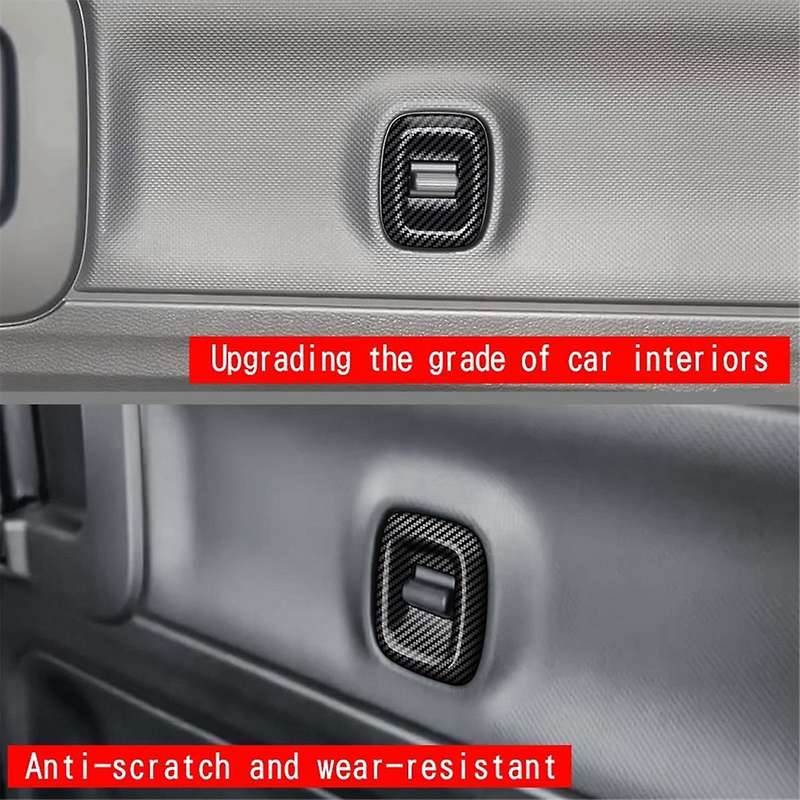 Car Center Door Curtain Switch Trim Frame Sticker for SPACIA Custom MK04 2017-2024 Car Accessories C
