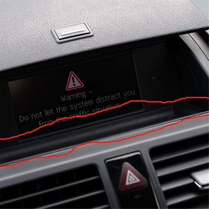Car Center Screen Bracket 2046160068 2046160168 for C Class W204 2007-2010 Display Gasket Bracket