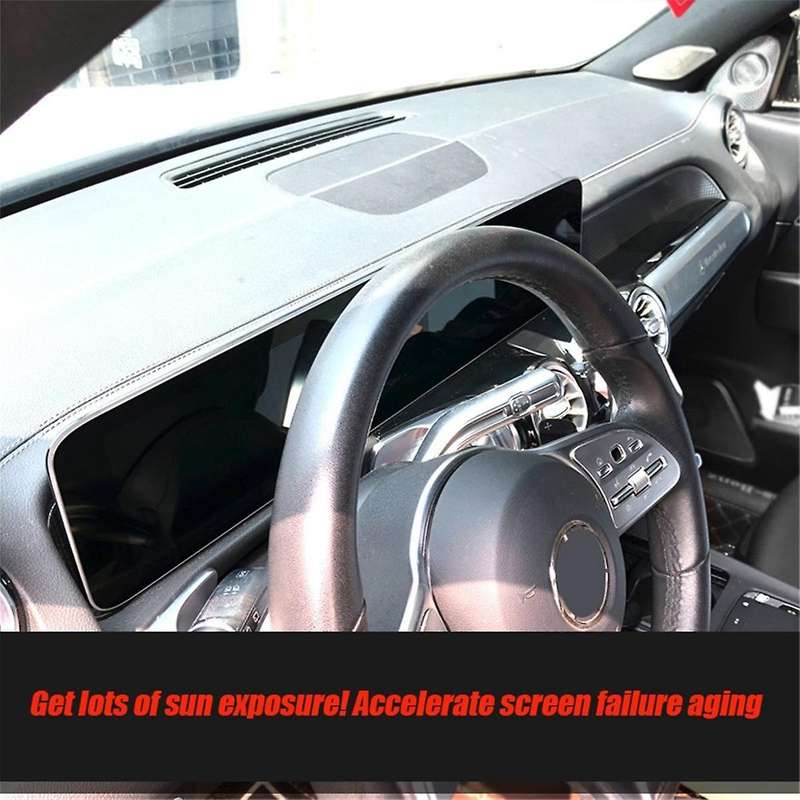 Car Center Navigation Shading Cover for /EQB/EQA/GLA//CLA-Class 2019-2024 Dash Screen Visor Cover B