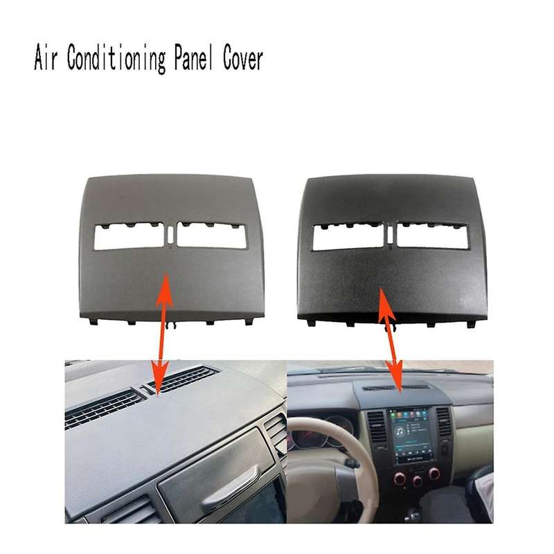 Car Central Air Conditioning Panel Trim Air Conditioning Panel Cover for 2005-2010 Gray
