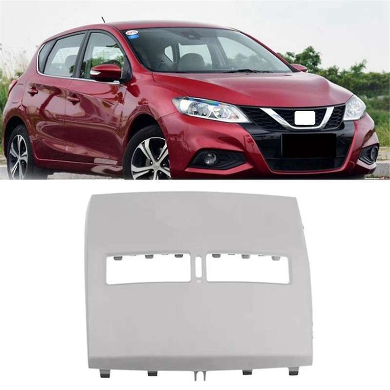 Car Central Air Conditioning Panel Trim Air Conditioning Panel Cover for 2005-2010 Gray