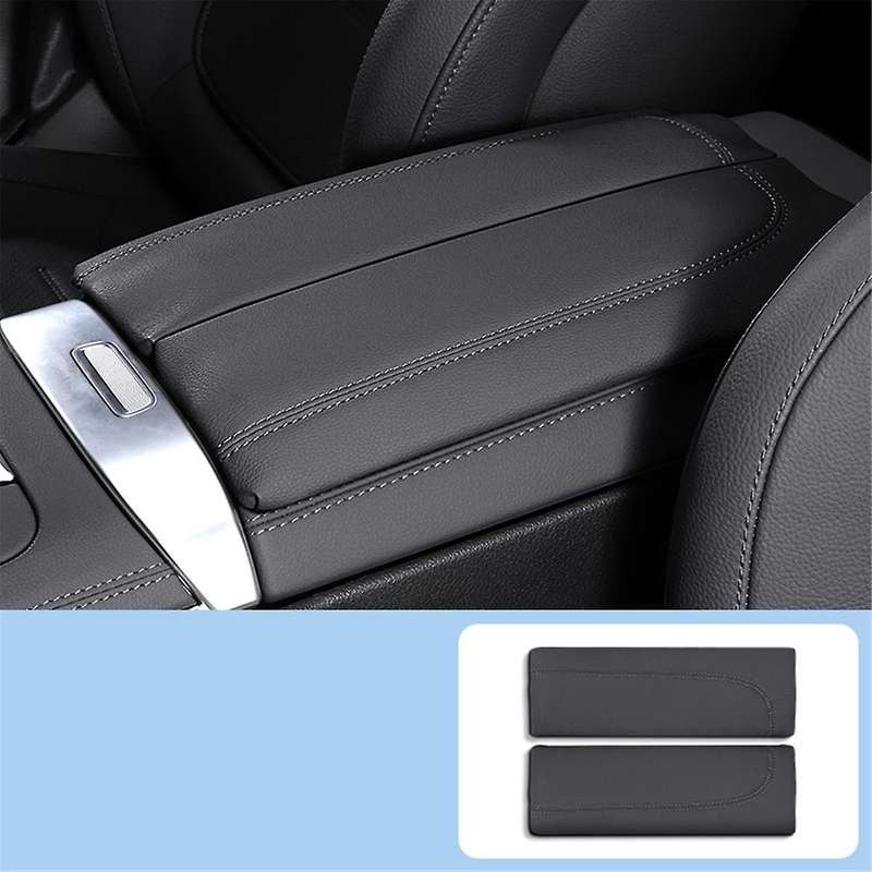 Car Central Console Armrest Box Booster Pad PU Trim Cover for GLC C-Class W206 C200 X253 GLC300 22-