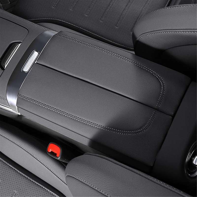 Car Central Console Armrest Box Booster Pad PU Trim Cover for GLC C-Class W206 C200 X253 GLC300 22-