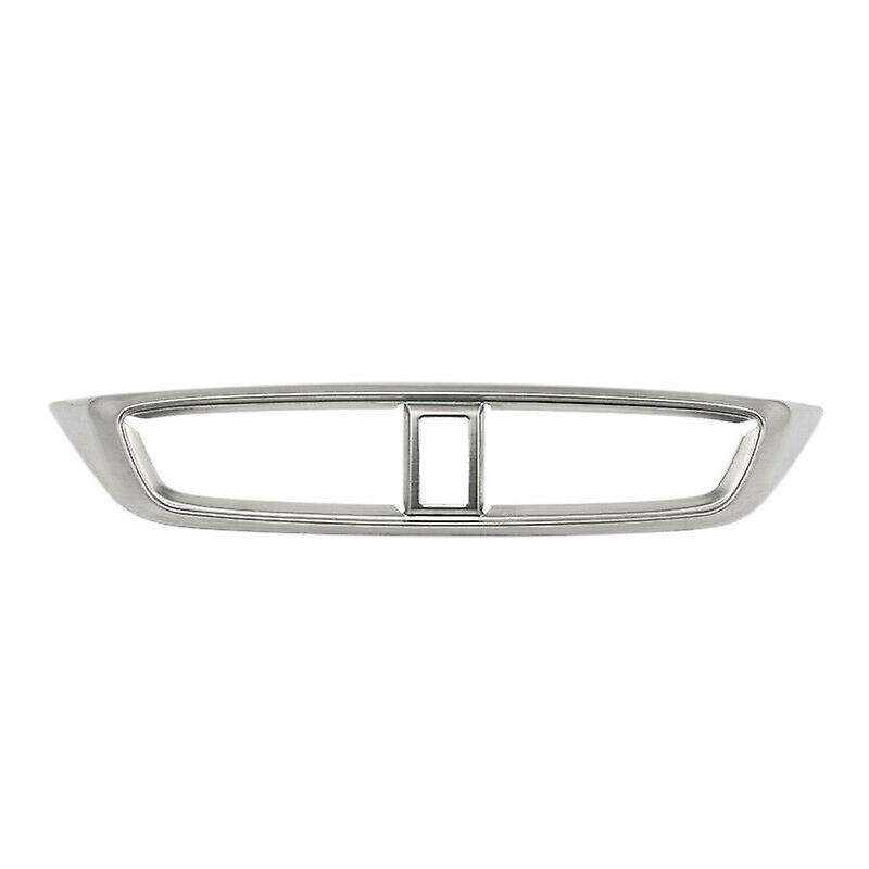 Car Central Console Air Condition Vent Outlet Cover Frame Cover Trim Accessories for 2017-2021 (Silv