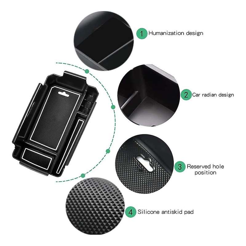 Car Central Console Armrest Storage Box Holder Interior Organizer Glove Tray for XC40 2018-2021