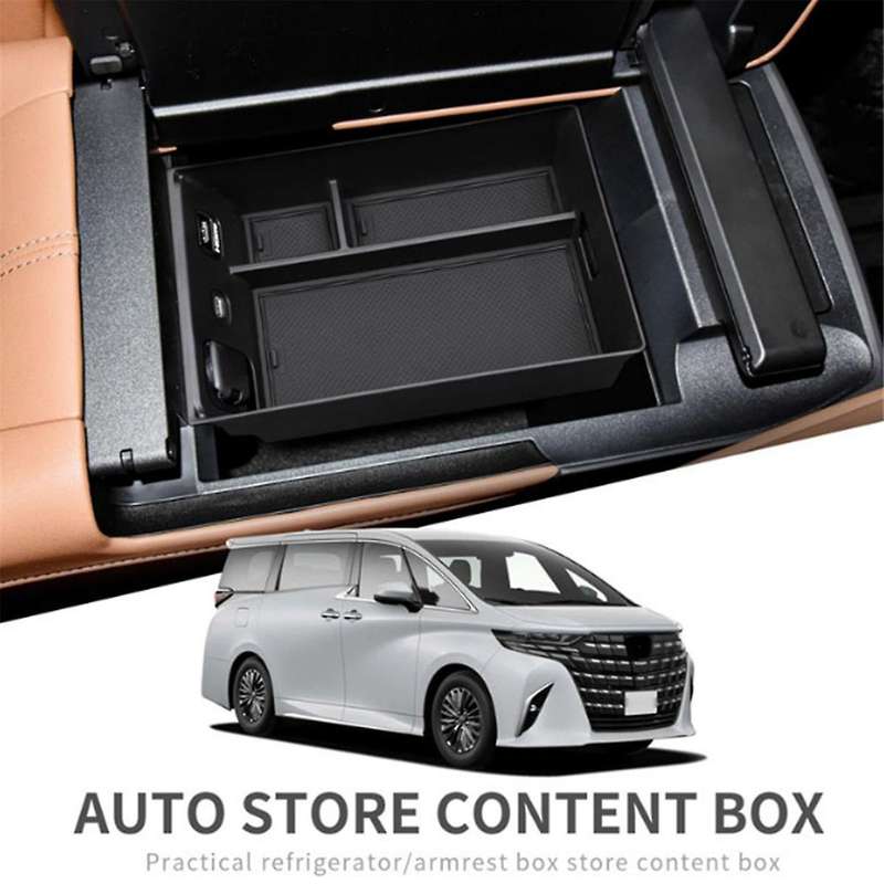 Car Central Console Armrest Storage Box Interior Organizer Glove Tray for Alphard 40 Series 2023+ C