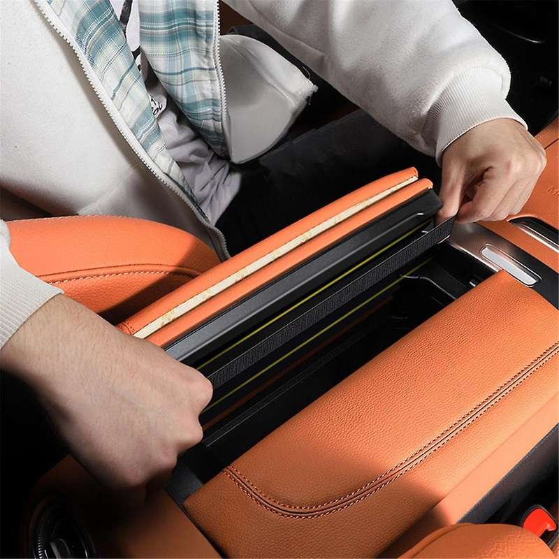 Car Central Console Armrest Box Booster Pad PU Trim Cover for GLC C-Class W206 C200 X253 GLC300 22-2