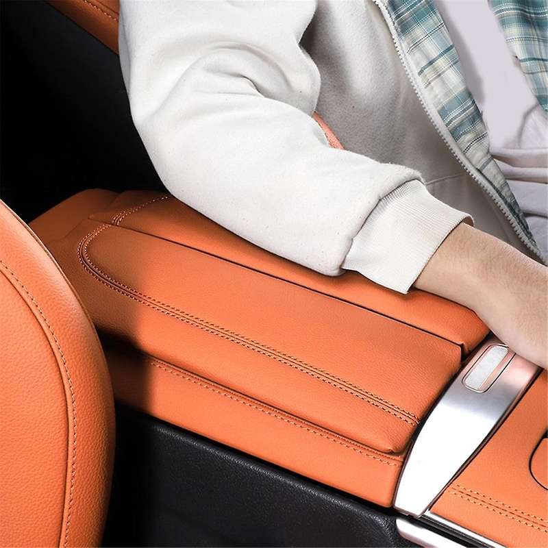 Car Central Console Armrest Box Booster Pad PU Trim Cover for GLC C-Class W206 C200 X253 GLC300 22-2