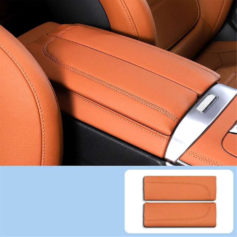 Car Central Console Armrest Box Booster Pad PU Trim Cover for GLC C-Class W206 C200 X253 GLC300 22-2