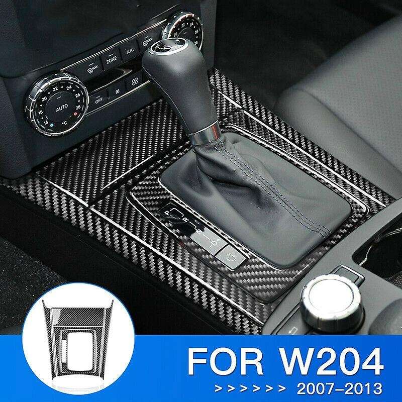 Car Central Console Gear Shift Lever Box Panel Cover Trim Gear Shift Panel for - C Class W204 2007-2
