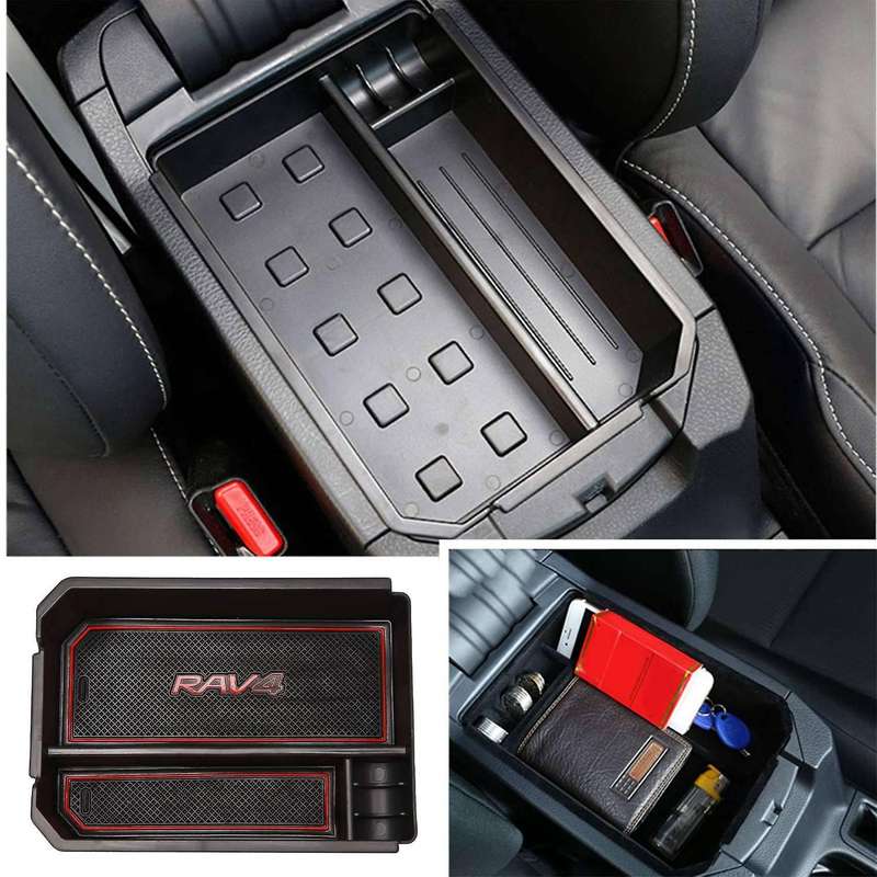Car Central Console Armrest Storage Box Pallet Organizer Tray Glove Box for 2013 2014 2015 2016 2017
