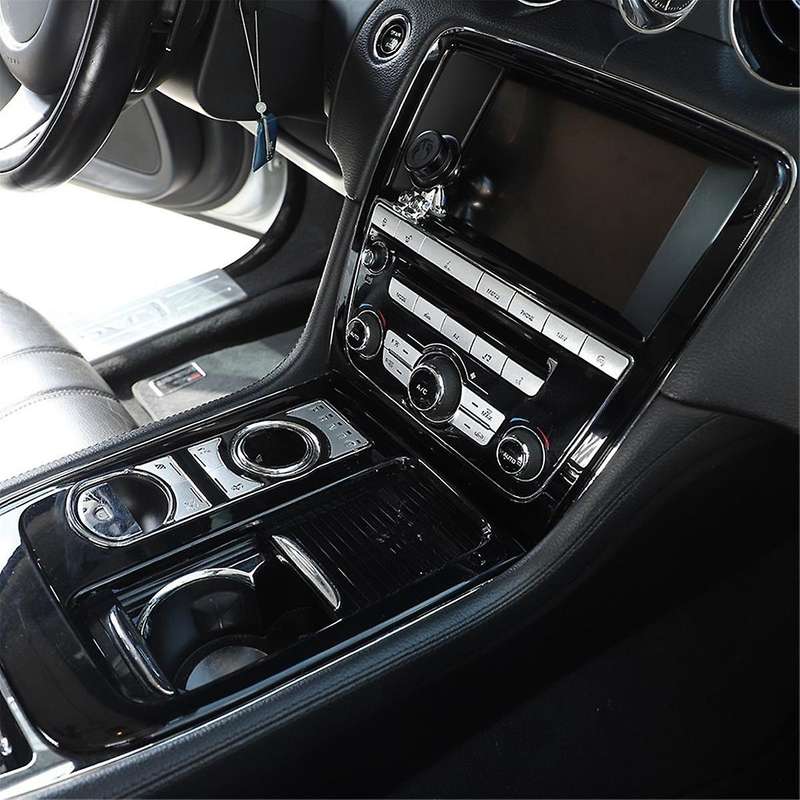Car Central Control Air Conditioner Button Decoration Sticker for XJ 2012-2015 Car Accessories