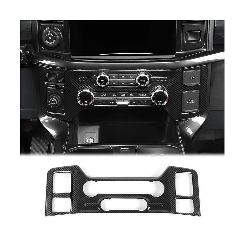 Car Central Control A/c Air Conditioning Panel Cover Trim for F 150 2021-2023 Accessories - Abs Carb