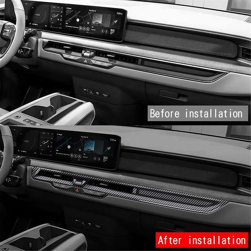 Car Central Control Air Outlet Panel Trim Sticker for EV9 2023 2024 A/C Outlet Trim Interior Accesso