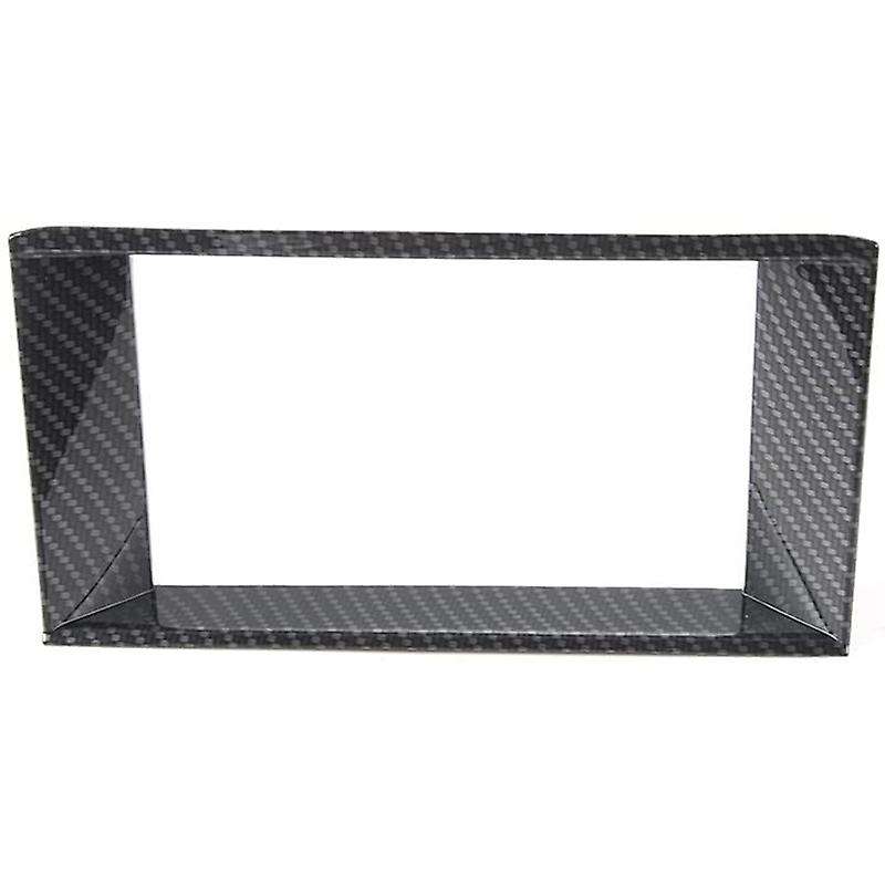 Car Central Control Display Carbon Fiber Sticker, GPS Navigation Panel Screen Frame Cover, for 2015-