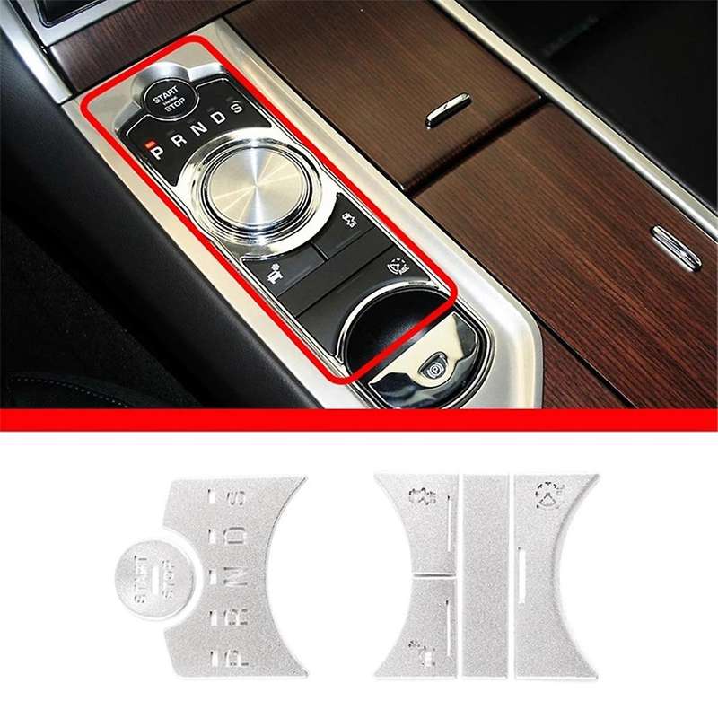 Car Central Control Gear Shift Panel Button Cover Sticker Fit for Xf 2012 2013 2014 2015