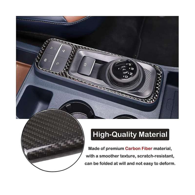 Car Central Control Gear Shift Panel Cover Sticker for 2022 2023 Accessories - Soft Carbon Fiber